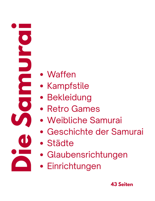 Die Samurai - E-Book